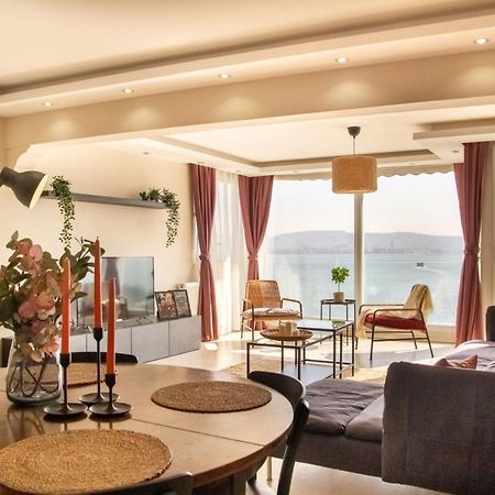 Exceptional Flat With Gorgeous Sea View In Izmir Apartment Bagian luar foto
